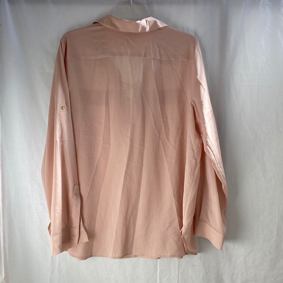 Calvin Klein Women's - Blush - Blouse w/ Gold Accents - Size: Large - Picture 7 of 10